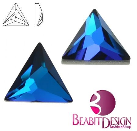 Asymmetric Triangle CBermuda Blue 10mm