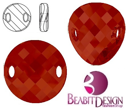 Twist Sew-on Red Magma18mm