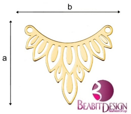 Zawieszka ażurowa pozłacana