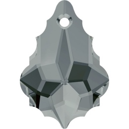 Baroque Black Diamond 22x15mm