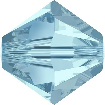 Bicone Aquamarine 6mm - 2 szt.