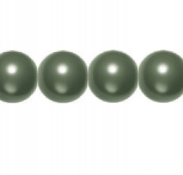 Dark Green Pearl 6mm - 4 szt.