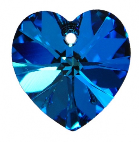 Heart Bermuda Blue 18x17,5mm