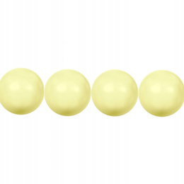 Pastel Yellow Pearl 4mm - 5szt