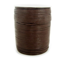 Rzemień naturalny brązowy 3mm (25 metrów)