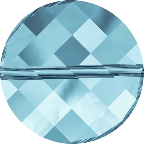 Twist Bead Aquamarine 14mm